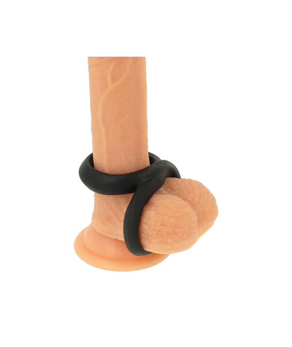 POWERING SUPER FLEXIBLE Y RESISTENTE ANILLO PENE Y TESTICULOS  PR12  NEGRO