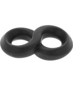 POWERING SUPER FLEXIBLE Y RESISTENTE ANILLO PENE Y TESTICULOS  PR12  NEGRO