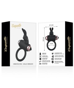 COQUETTE CHIC DESIRE COCK RING ANILLO VIBRADOR NEGRO / GOLD