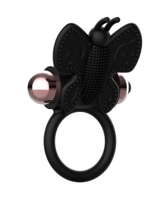 COQUETTE CHIC DESIRE COCK RING BUTTERFLY ANILLO VIBRADOR NEGRO / GOLD