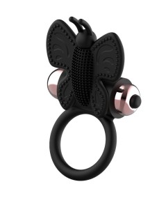 COQUETTE CHIC DESIRE COCK RING BUTTERFLY ANILLO VIBRADOR NEGRO / GOLD