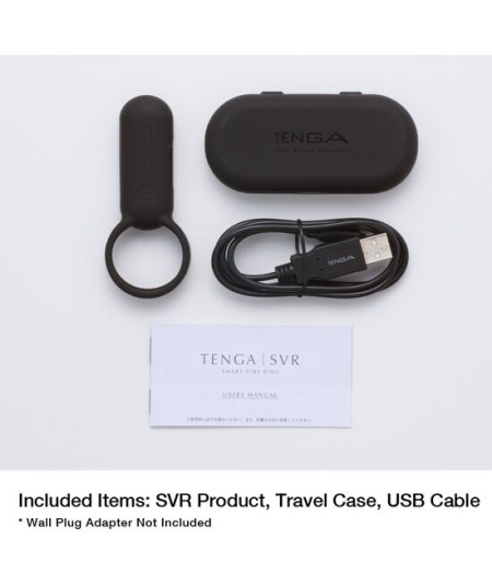 TENGA SVR SMART ANILLO VIBRADOR NEGRO