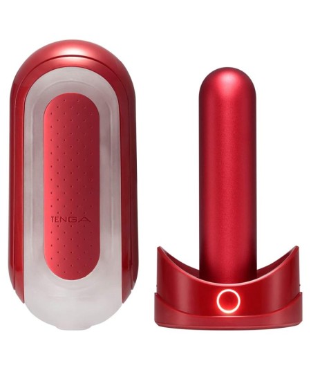 TENGA FLIP 0 (ZERO) ROJO CON CALENTADOR