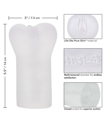 CALEX BOUNDLESS VULVA MASTURBADOR - TRANSPARENTE