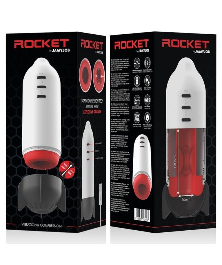 JAMYJOB ROCKET MASTURBADOR TECNOLOGÍA SOFT COMPRESSION Y VIBRACION