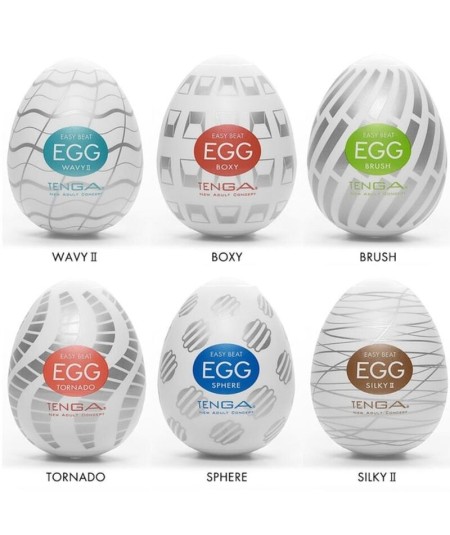 TENGA EASY BEAT PACK 6 HUEVOS MASTURBADORES