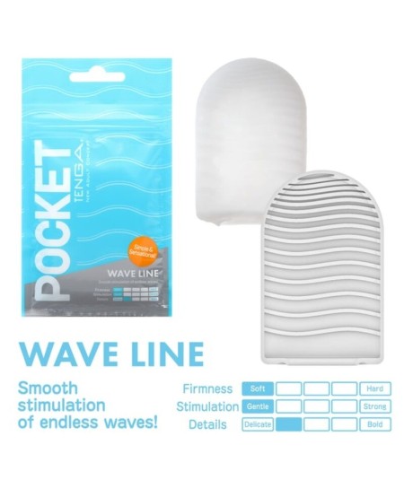 TENGA WAVE LINE MASTURBADOR POCKET