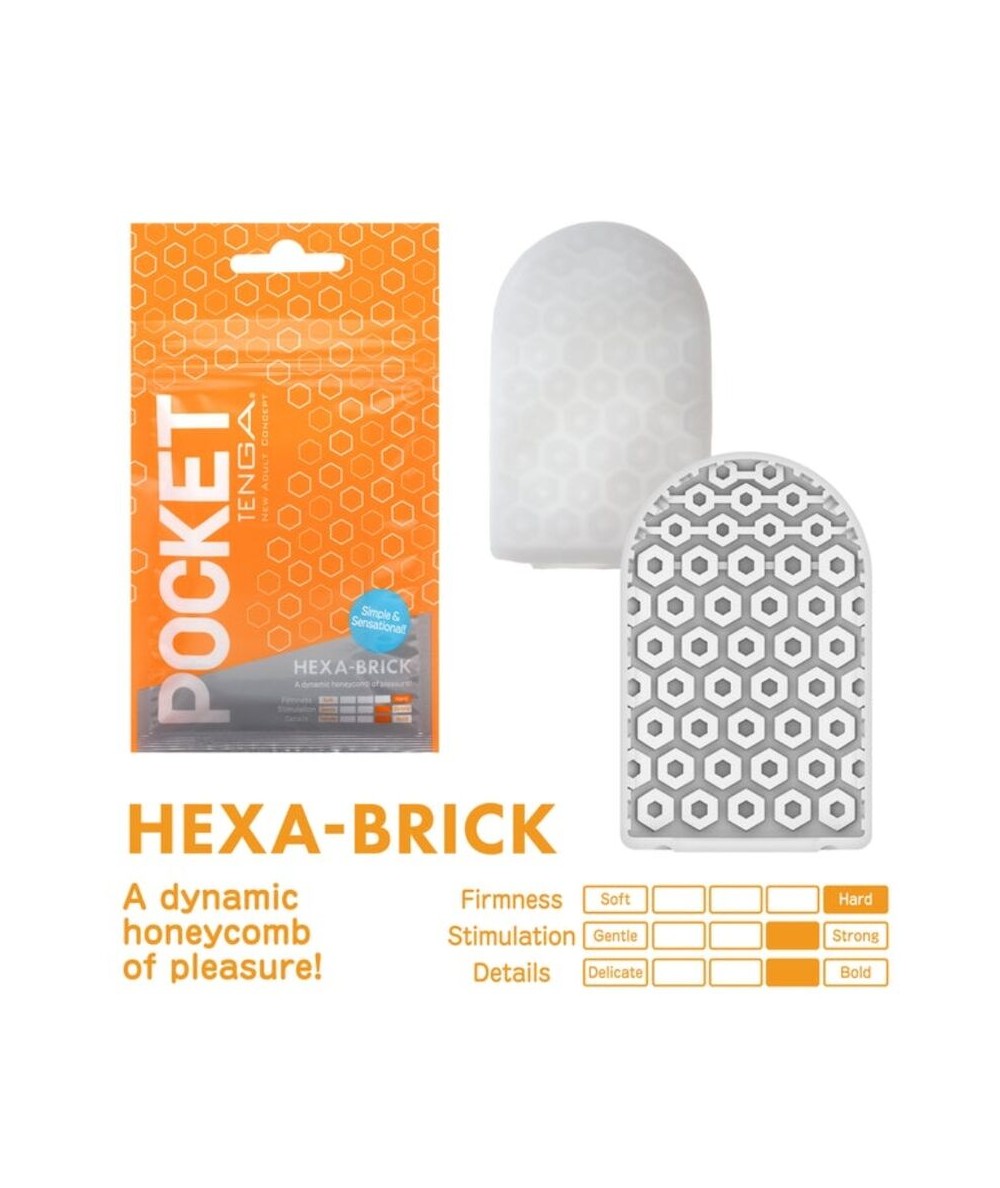 TENGA HEXA BRICK MASTURBADOR POCKET