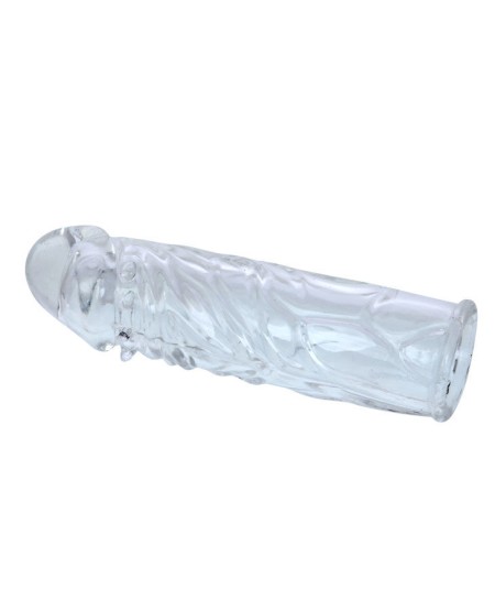 FUNDA  TRANSPARENTE PARA EL PENE EN SILICONA 13CM