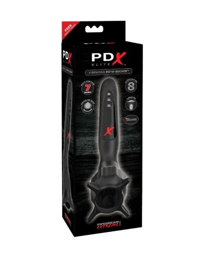 PDX ELITE ESTIMULADOR CON VIBRACION Y SUCCION ROTO-SUCKER