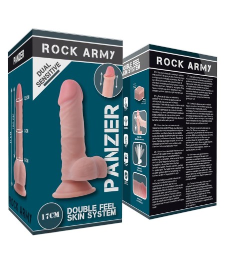 ROCKARMY - DUAL DENSITY PANZER DILDO REALISTA 17CM