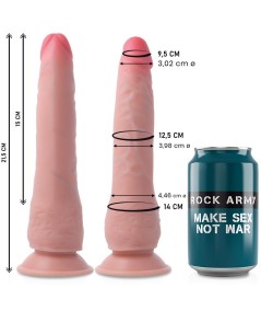 ROCKARMY - DUAL DENSITY CRUSADER DILDO REALISTA 21,5 CM