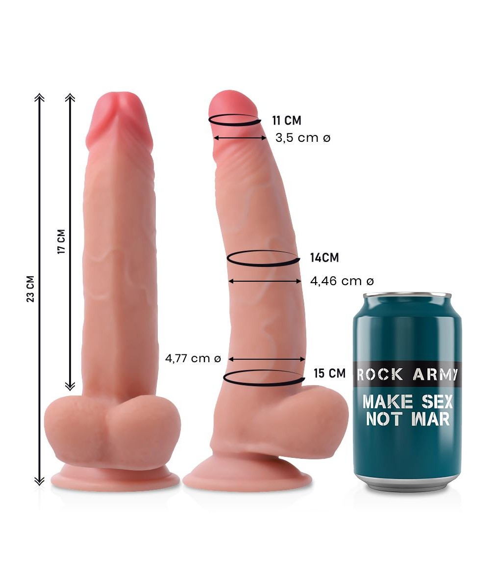 ROCKARMY - DUAL DENSITY LEOPARD DILDO REALISTA 23 CM