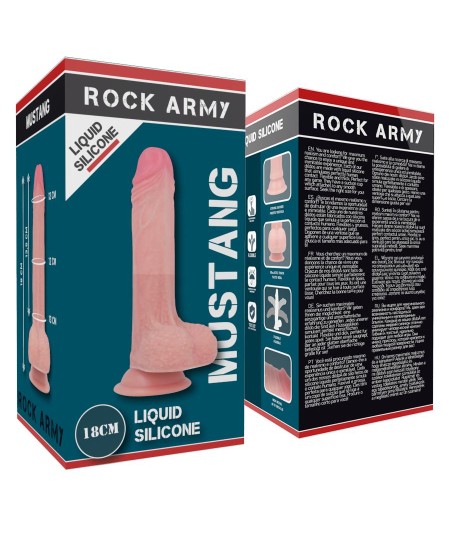 ROCKARMY - LIQUID SILICONE DILDO PREMIUM MUSTANG 18CM