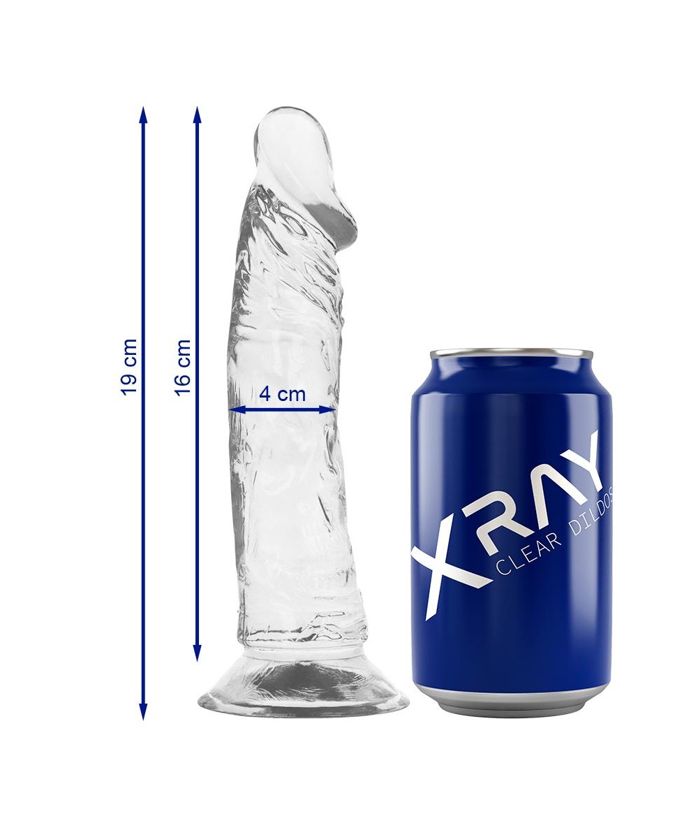 XRAY CLEAR DILDO TRANSPARENTE 19CM X 4CM