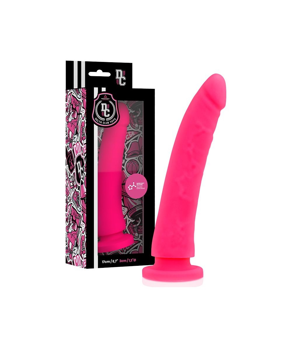 DELTA CLUB TOYS DILDO ROSA SILICONA MEDICA 17 X 3 CM