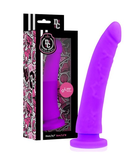 DELTA CLUB TOYS DILDO LILA SILICONA MEDICA 17 X 3 CM