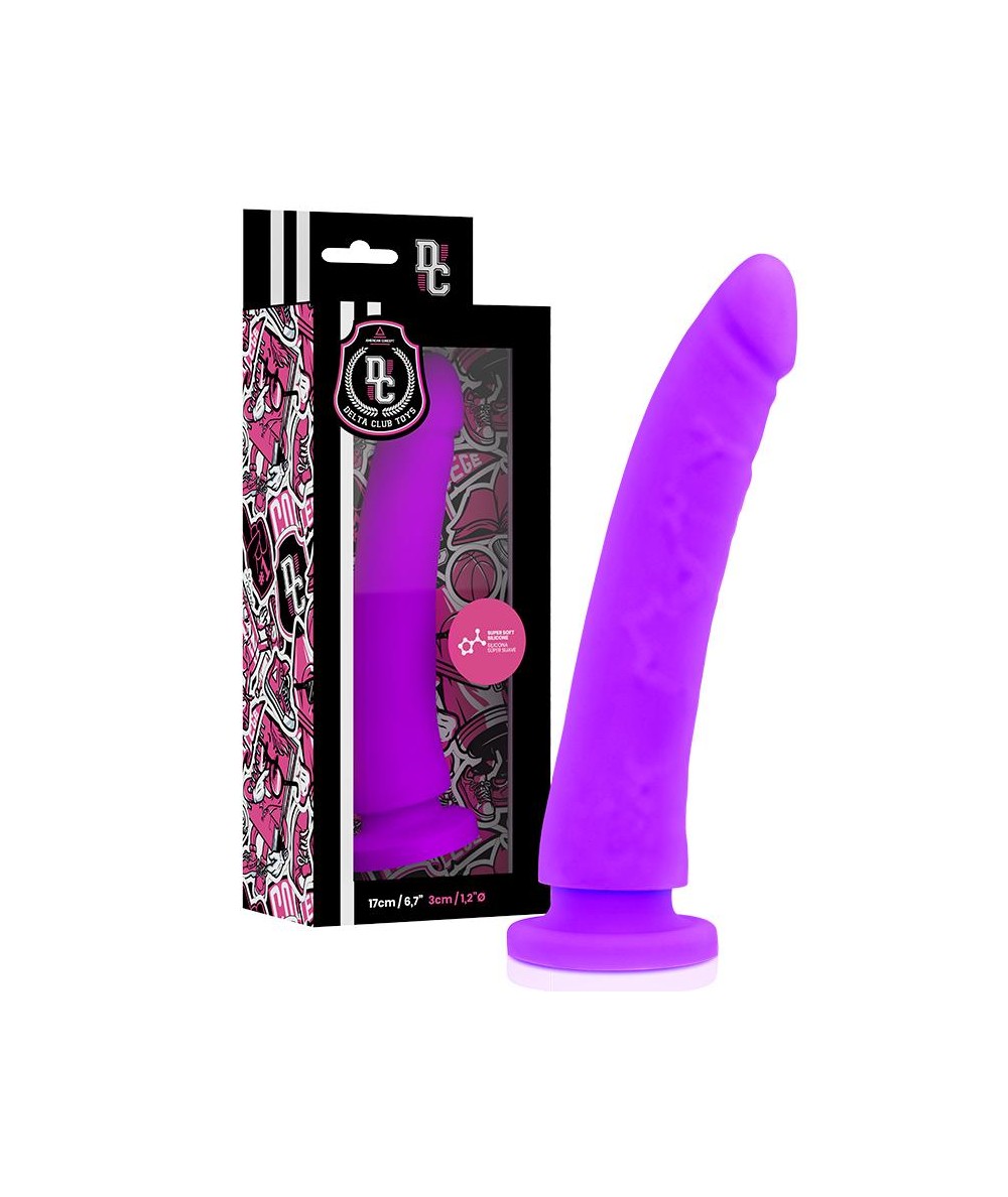 DELTA CLUB TOYS DILDO LILA SILICONA MEDICA 17 X 3 CM