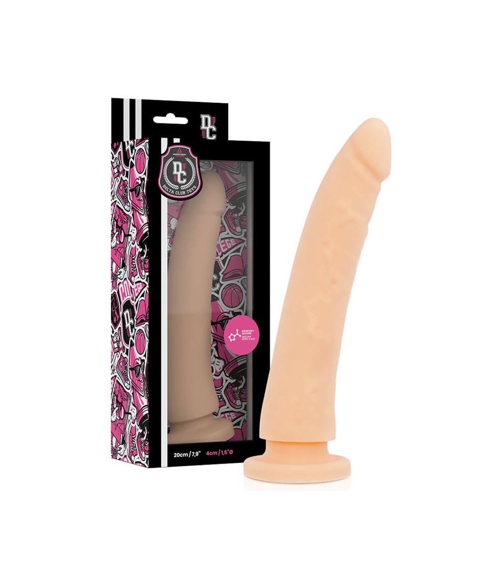 DELTA CLUB TOYS DILDO NATURAL SILICONA MEDICA 20 X 4 CM