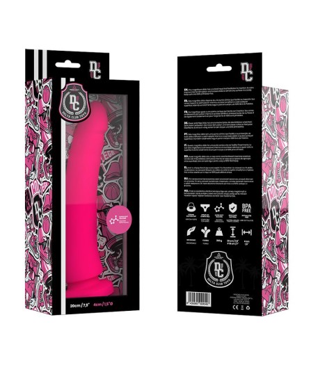 DELTA CLUB TOYS DILDO ROSA SILICONA MEDICA 20 X 4 CM