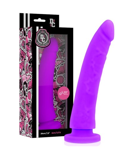 DELTA CLUB TOYS DILDO LILA SILICONA MEDICA 20 X 4 CM