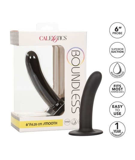 CALEX BOUNDLESS DILDO LISO 15.25 CM COMPATIBLE CON ARNES