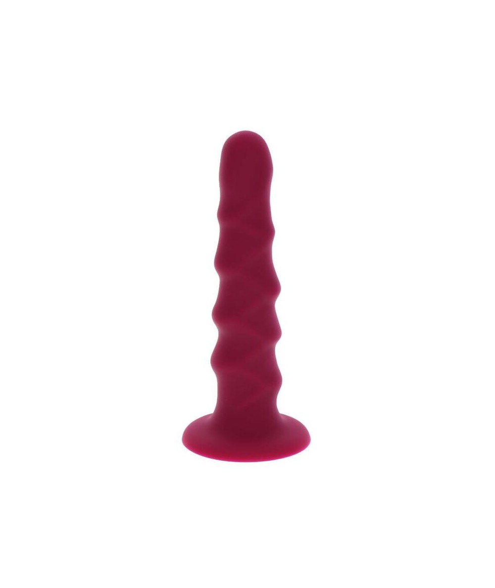 GET REAL - RIBBED DONG 12 CM ROJO