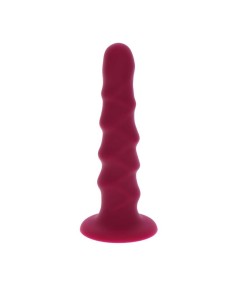 GET REAL - RIBBED DONG 12 CM ROJO