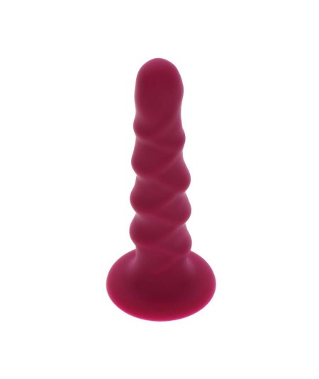 GET REAL - RIBBED DONG 12 CM ROJO