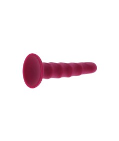 GET REAL - RIBBED DONG 12 CM ROJO