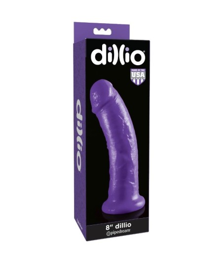 DILLIO DILDO CON VENTOSA 20.32 CM LILA