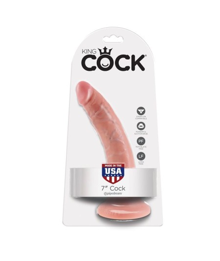 KING COCK 7" PENE NATURAL 17.8 CM