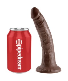 KING COCK 7" PENE COLOR CHOCOLATE 17.8 CM