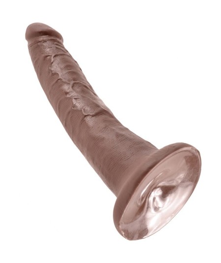 KING COCK 7" PENE COLOR CHOCOLATE 17.8 CM