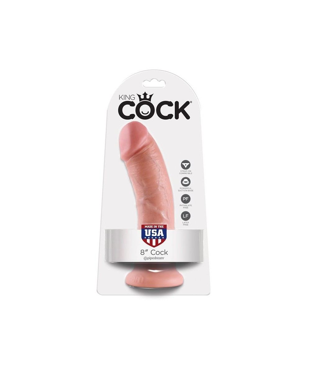 KING COCK 8" PENE NATURAL 20.3 CM