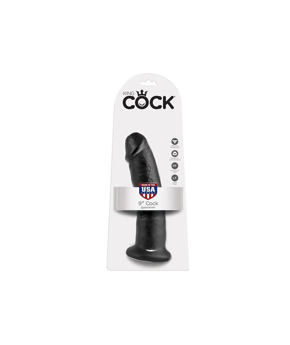 KING COCK 9" PENE NEGRO 22.9 CM