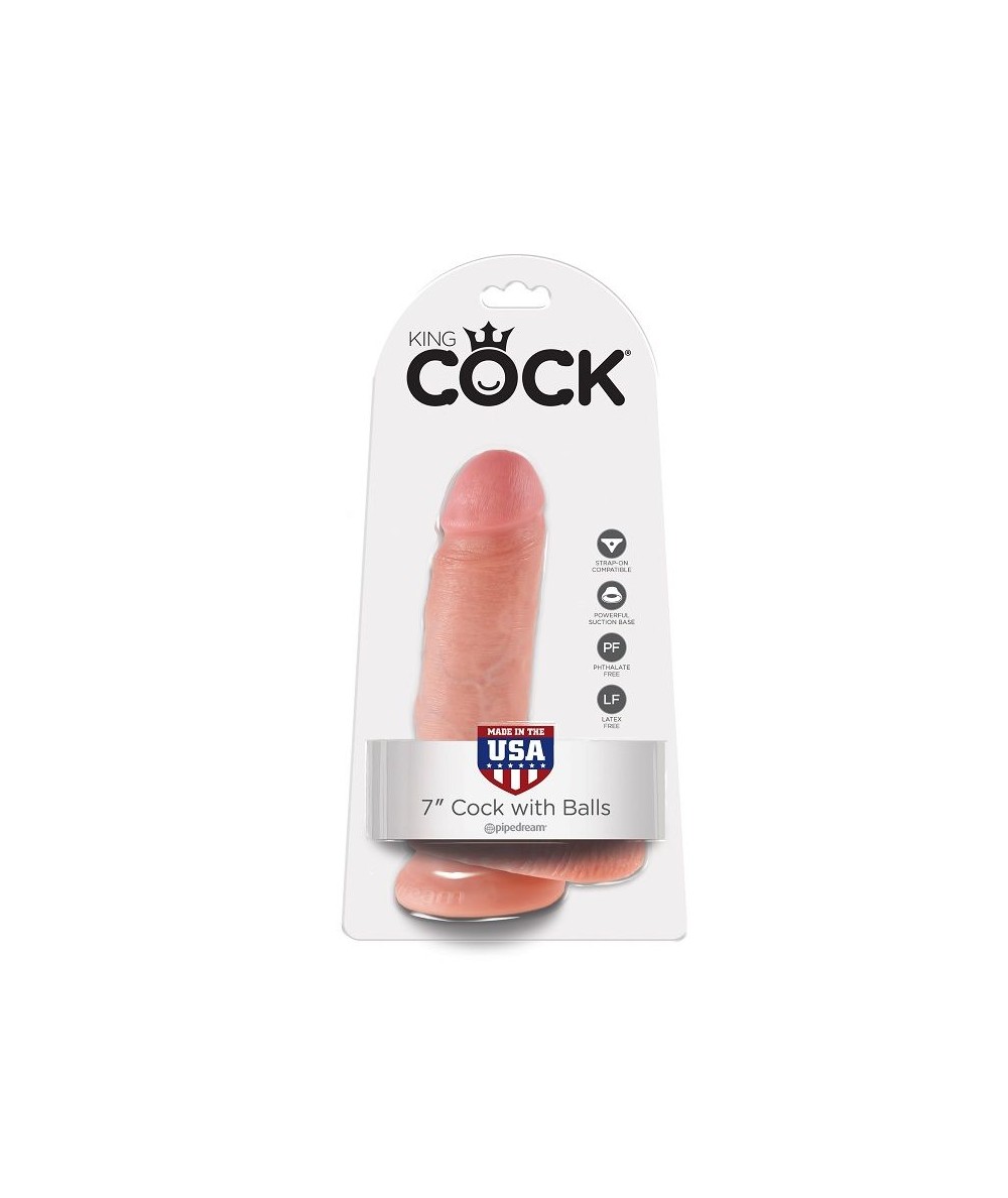 KING COCK 7" PENE REALISTICO NATURAL 17.8CM