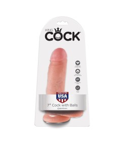 KING COCK 7" PENE REALISTICO NATURAL 17.8CM