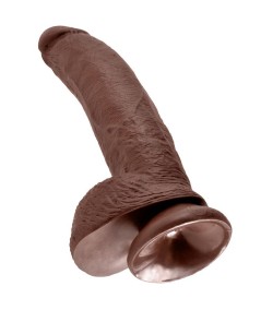 KING COCK 9" PENE REALISTICO MARRON 22.9CM