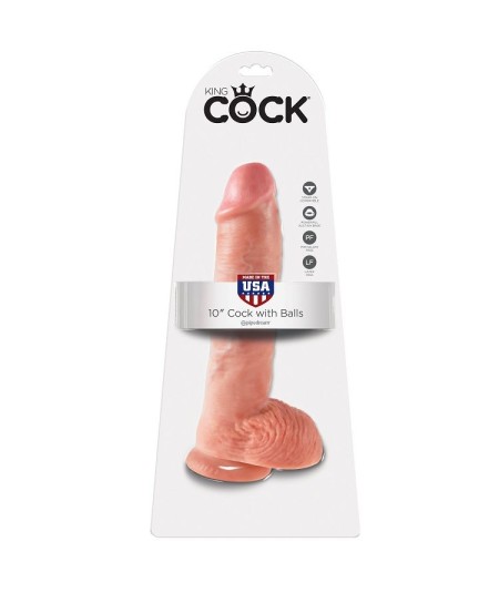 KING COCK 10" PENE REALISTICO NATURAL 26.5 CM