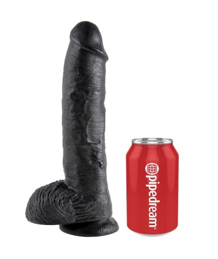 KING COCK 10" PENE REALISTICO NEGRO 26.5 CM