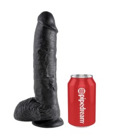 KING COCK 10" PENE REALISTICO NEGRO 26.5 CM