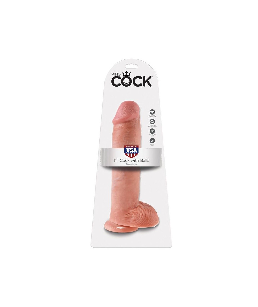 KING COCK 11" PENE REALISTICO NATURAL 28 CM