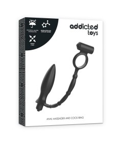 ADDICTED TOYS PLUG ANAL CON ANILLO VIBRADOR