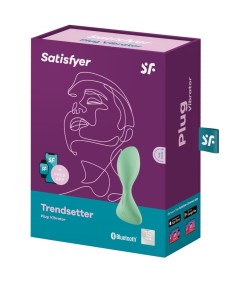 SATISFYER TRENDSETTER PLUG VIBRADOR APP - VERDE