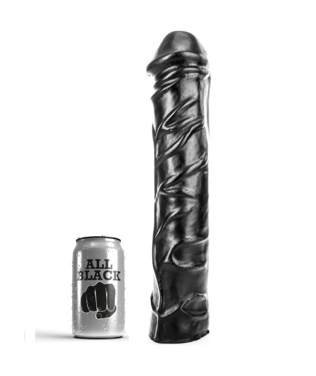 ALL BLACK - DILDO GIGANTE FISTING SUAVE 32 CM