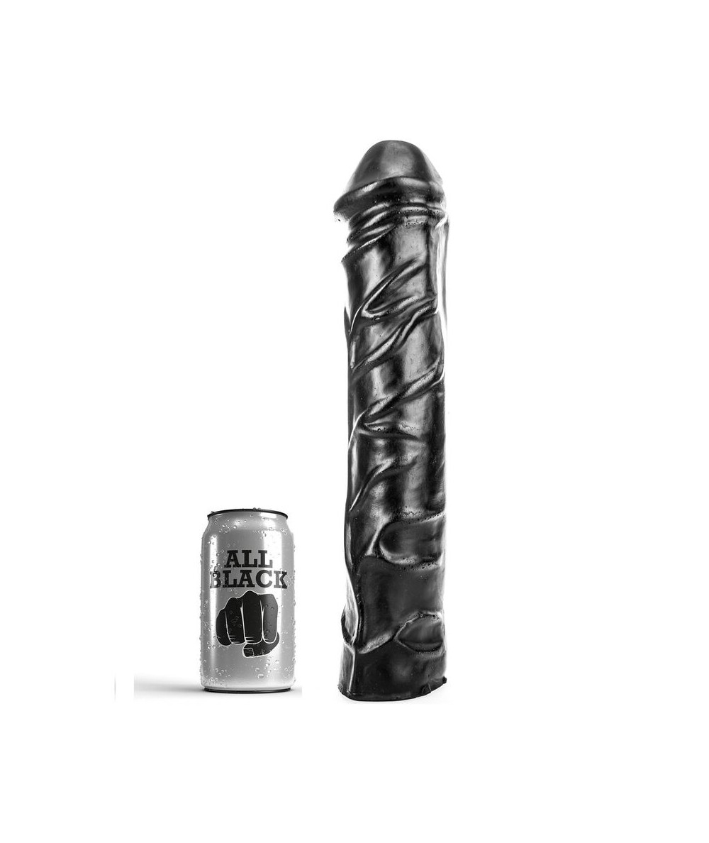 ALL BLACK - DILDO GIGANTE FISTING SUAVE 32 CM