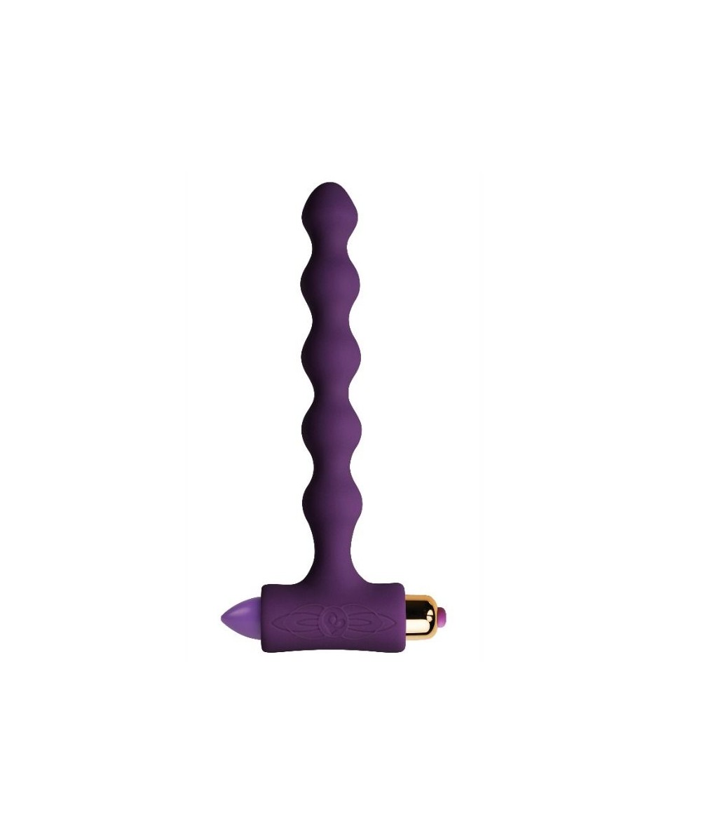 PLUG ANAL CON VIBRACIÓN Y ONDULACIONES PETITE SENSATIONS PEARLS