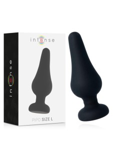 INTENSE ANAL PLUG PIPO L SILICONE NEGRO 13 CM