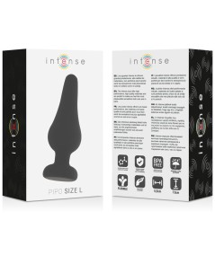 INTENSE ANAL PLUG PIPO L SILICONE NEGRO 13 CM